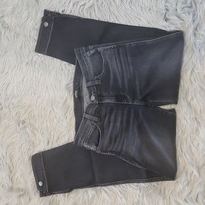 Women's HUDSON Skinny Nico Mid Rise Cigarette Black Jeans- Size 24